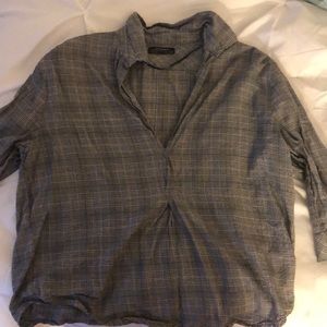 Zara Women Plaid Blouse